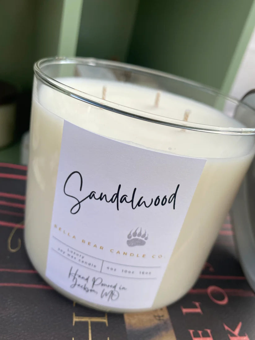 Sandalwood 3 wick, 16 oz Candle